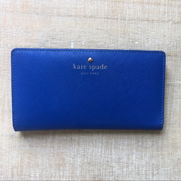 kate spade Handbags - Kate Spade Royal Blue Wallet